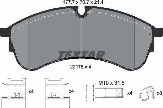 Textar 2217801 - Jarrupala, levyjarru inparts.fi