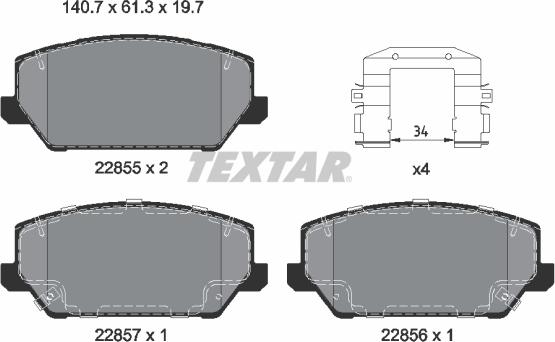 Textar 2285501 - Jarrupala, levyjarru inparts.fi