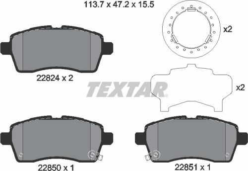 Textar 2282401 - Jarrupala, levyjarru inparts.fi