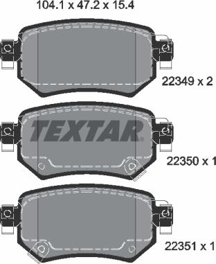 Textar 2234901 - Jarrupala, levyjarru inparts.fi