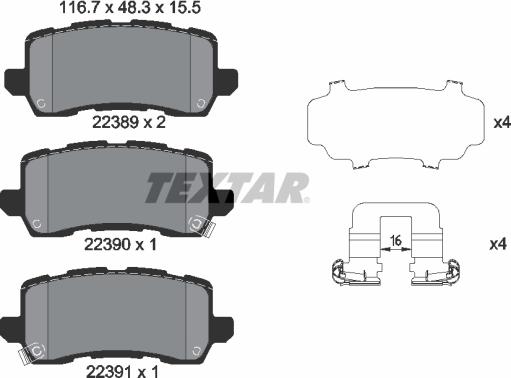 Textar 2238901 - Jarrupala, levyjarru inparts.fi