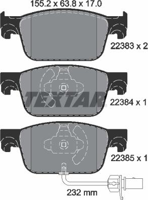 Textar 2238301 - Jarrupala, levyjarru inparts.fi