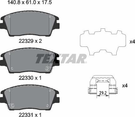 Textar 2232901 - Jarrupala, levyjarru inparts.fi