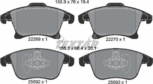 Textar 2226901 - Jarrupala, levyjarru inparts.fi