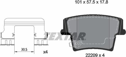 Textar 2220901 - Jarrupala, levyjarru inparts.fi