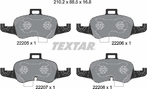 Textar 2220501 - Jarrupala, levyjarru inparts.fi