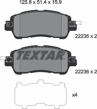 Textar 2223501 - Jarrupala, levyjarru inparts.fi