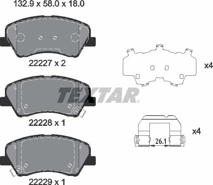 Textar 2222701 - Jarrupala, levyjarru inparts.fi