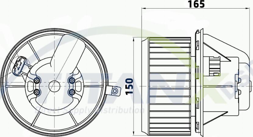 TITANX BL119004 - Sisätilapuhallin inparts.fi