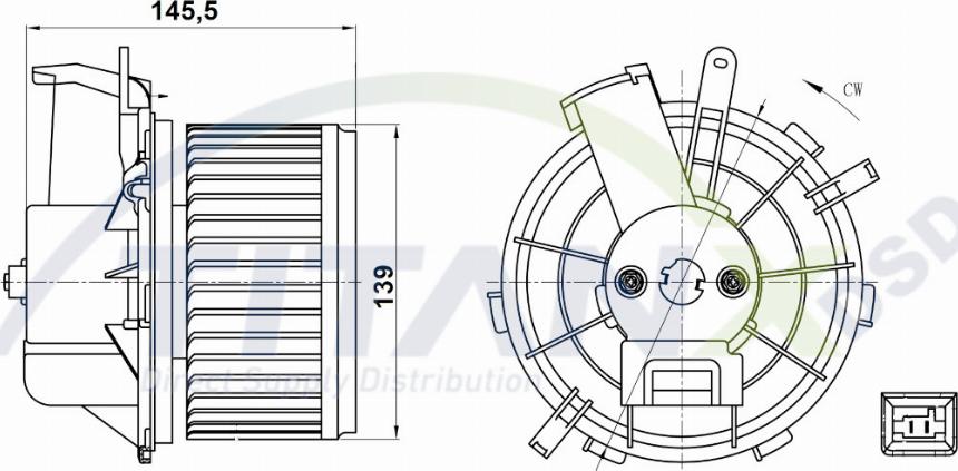 TITANX BL359004 - Sisätilapuhallin inparts.fi