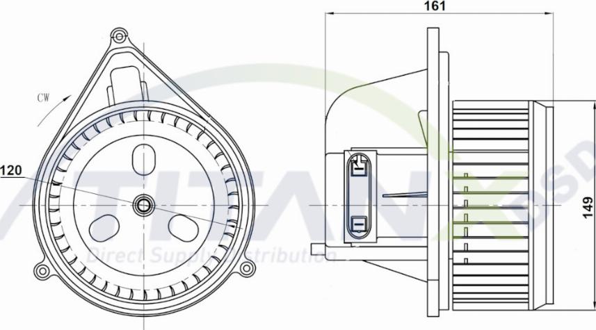 TITANX BL359003 - Sisätilapuhallin inparts.fi