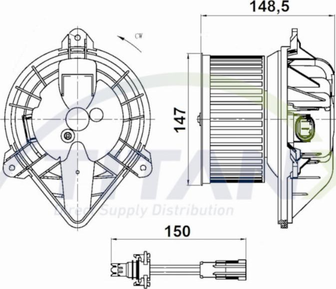 TITANX BL369001 - Sisätilapuhallin inparts.fi