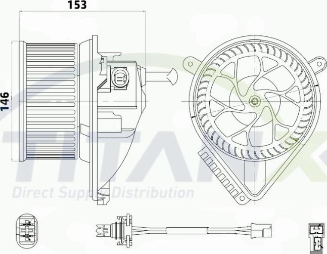 TITANX BL319004 - Sisätilapuhallin inparts.fi