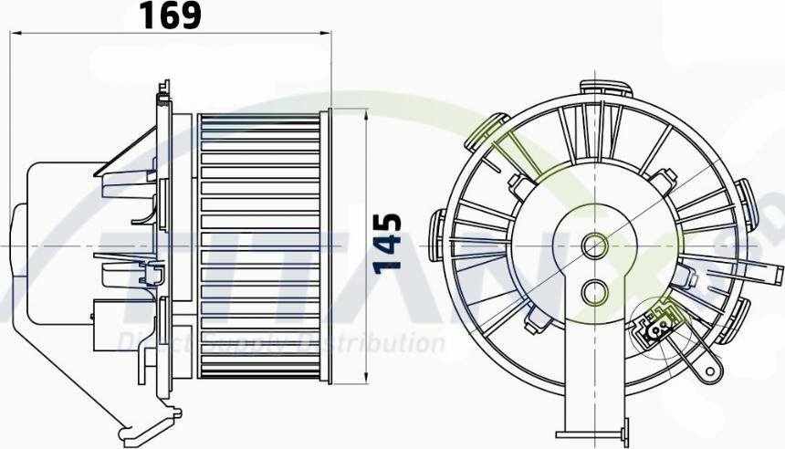 TITANX BL319008 - Sisätilapuhallin inparts.fi