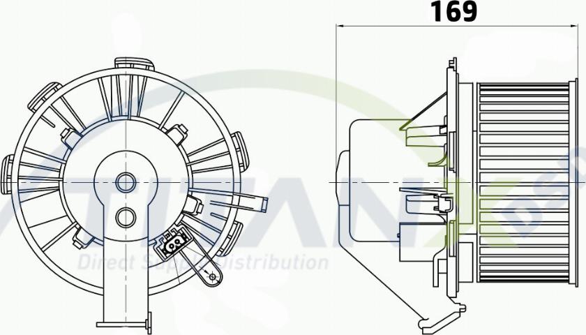 TITANX BL319007 - Sisätilapuhallin inparts.fi