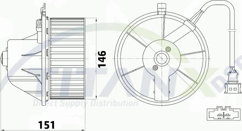 TITANX BL339001 - Sisätilapuhallin inparts.fi