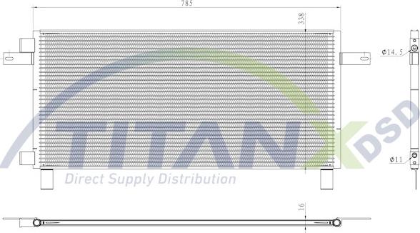 TITANX CD139003 - Lauhdutin, ilmastointilaite inparts.fi