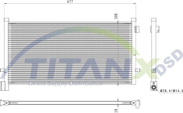 TITANX CD129005 - Lauhdutin, ilmastointilaite inparts.fi