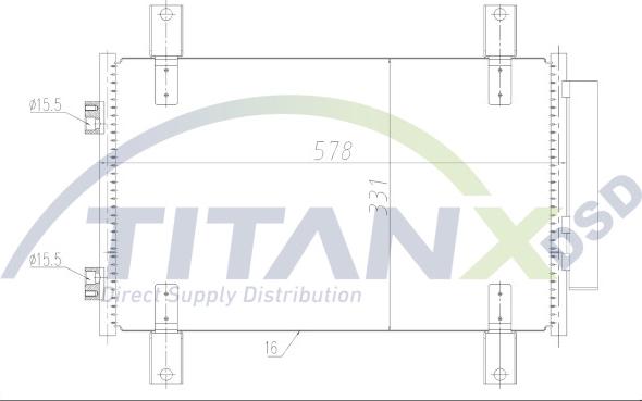 TITANX CD359006 - Lauhdutin, ilmastointilaite inparts.fi