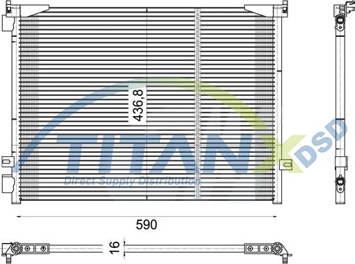 TITANX CD369014 - Lauhdutin, ilmastointilaite inparts.fi