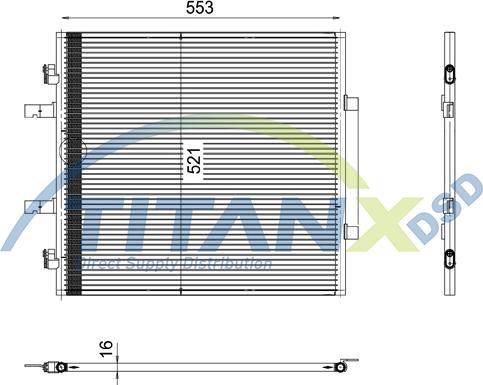 TITANX CD369011 - Lauhdutin, ilmastointilaite inparts.fi