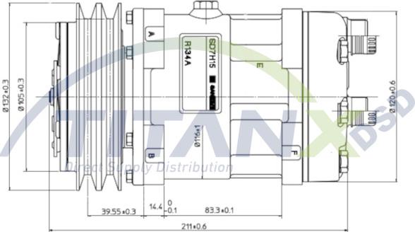 TITANX CM139004 - Kompressori, ilmastointilaite inparts.fi