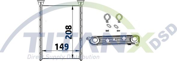 TITANX HT359009 - Lämmityslaitteen kenno inparts.fi