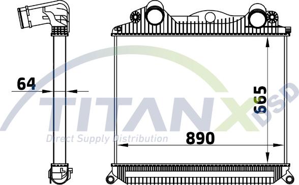 TITANX IC139005 - Välijäähdytin inparts.fi