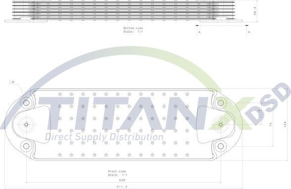 TITANX OX129006 - Moottoriöljyn jäähdytin inparts.fi