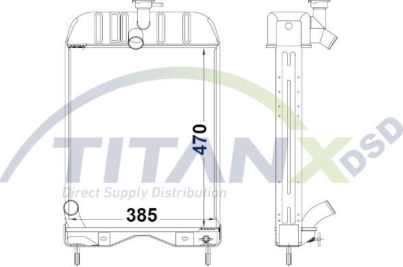 TITANX RD509026 - Jäähdytin,moottorin jäähdytys inparts.fi