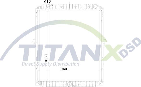 TITANX RD119024 - Jäähdytin,moottorin jäähdytys inparts.fi