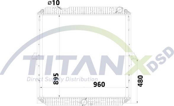 TITANX RD119022 - Jäähdytin,moottorin jäähdytys inparts.fi