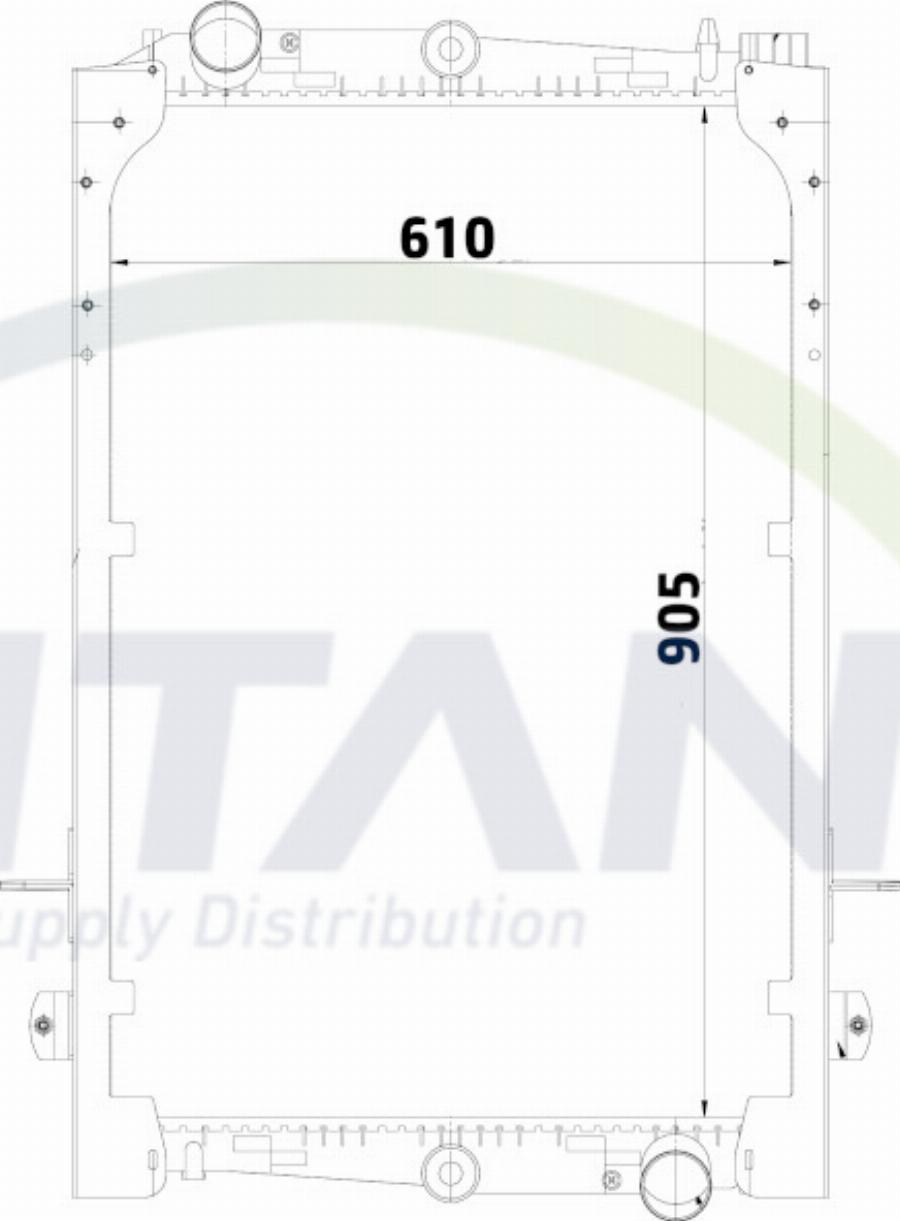 TITANX RD179009 - Jäähdytin,moottorin jäähdytys inparts.fi