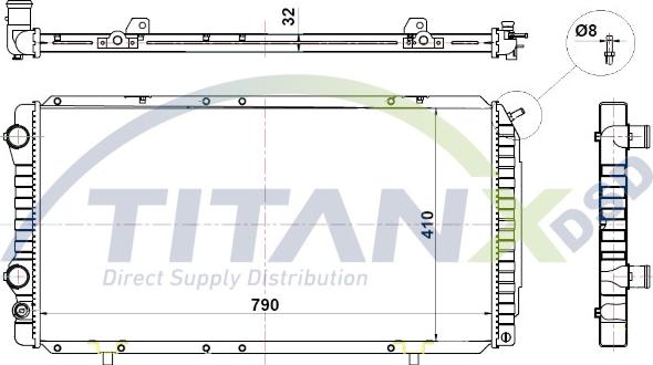 TITANX RD359032 - Jäähdytin,moottorin jäähdytys inparts.fi