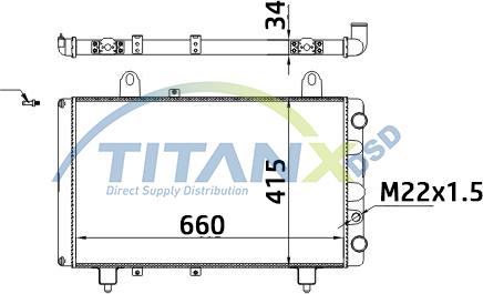 TITANX RD359020 - Jäähdytin,moottorin jäähdytys inparts.fi