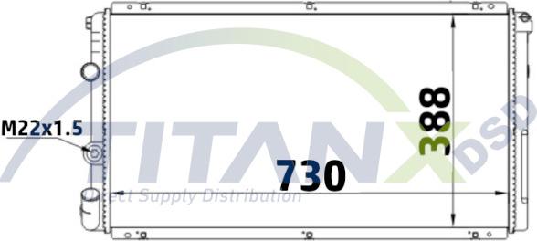 TITANX RD369009 - Jäähdytin,moottorin jäähdytys inparts.fi