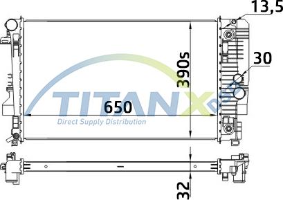 TITANX RD319002 - Jäähdytin,moottorin jäähdytys inparts.fi