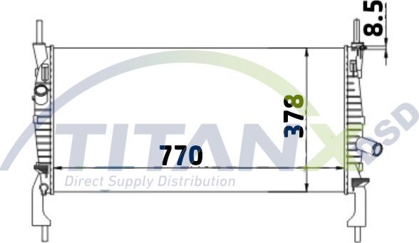 TITANX RD389002 - Jäähdytin,moottorin jäähdytys inparts.fi