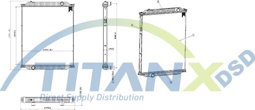 TITANX RX609015 - Jäähdytin,moottorin jäähdytys inparts.fi