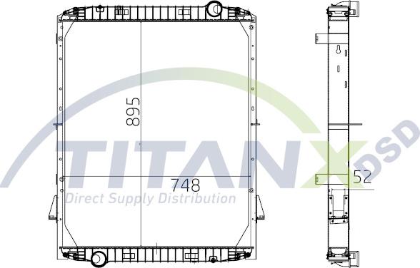 TITANX RX159016 - Jäähdytin,moottorin jäähdytys inparts.fi