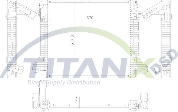 TITANX RX119005 - Jäähdytin,moottorin jäähdytys inparts.fi