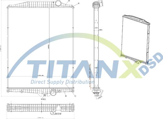 TITANX RX129015 - Jäähdytin,moottorin jäähdytys inparts.fi