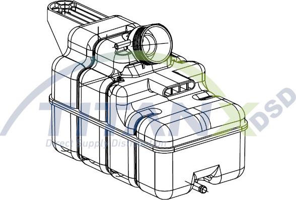 TITANX XT159003 - Nestesäiliö, jäähdytysneste inparts.fi