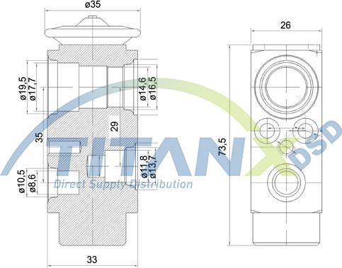 TITANX XV129002 - Paisuntaventtiili, ilmastointilaite inparts.fi