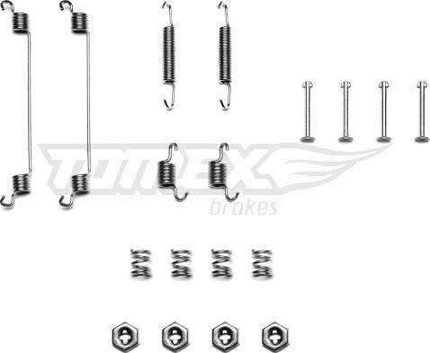 TOMEX brakes TX 40-09 - Tarvikesarja, jarrukengät inparts.fi