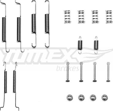 TOMEX brakes TX 40-01 - Tarvikesarja, jarrukengät inparts.fi