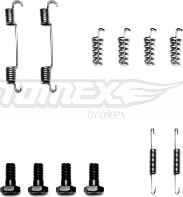 TOMEX brakes TX 40-07 - Tarvikesarja, jarrukengät inparts.fi