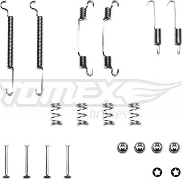 TOMEX brakes TX 40-34 - Tarvikesarja, jarrukengät inparts.fi