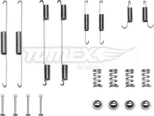 TOMEX brakes TX 41-79 - Tarvikesarja, jarrukengät inparts.fi