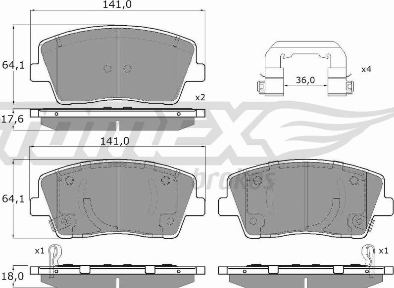 TOMEX brakes TX 15-42 - Jarrupala, levyjarru inparts.fi